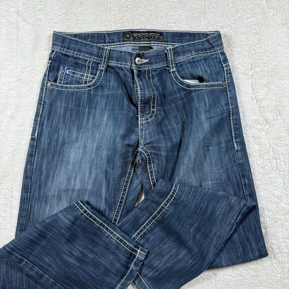 Vintage Y2K Southpole Blue Tab Relaxed Fit Jeans - Picture 5 of 10